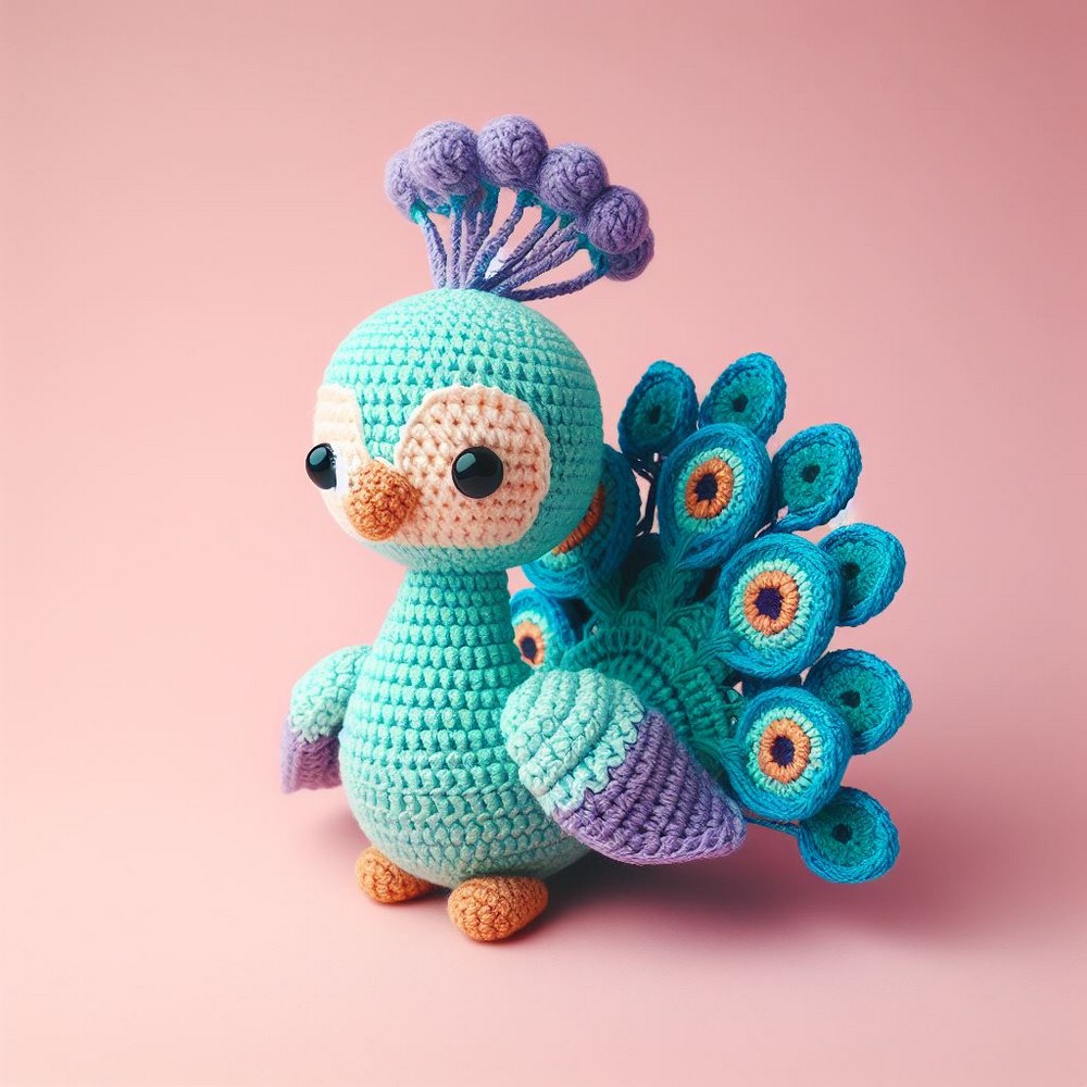 Little Peacock Amigurumi